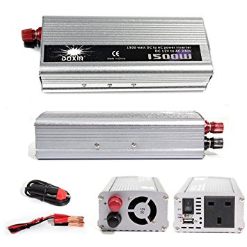 Tbe 1500W Modified Sine Wave Car/Boat 12Vdc To 220Vac Power Inverter Auto Adapter Charger