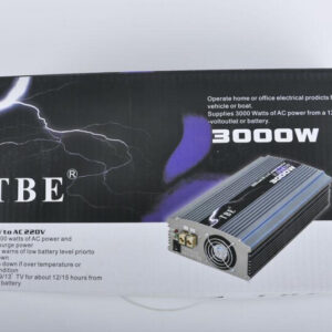 Tbe 3000W Modified 12Vdc To 220V Ac Auto Power Inverter 20Amps With Power Cord Adapter Charger Plug