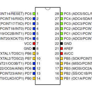 ATMega328PU – With Bootloader made in Taiwan (Original)