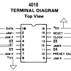 4018 DIP Presettable Divide-By-N Counter