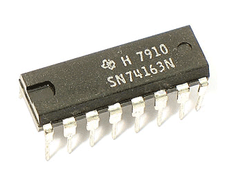 74163 DIP Synchronous 4-Bit Binary Counter With Synchronous Clear