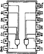 7422 DIP Dual 4-Input NAND Gate With Open Collector Outputs