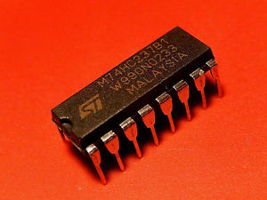 74237 DIP 1-Of-8 Decoder / Demultiplexer With Address Latch, Active High Outputs