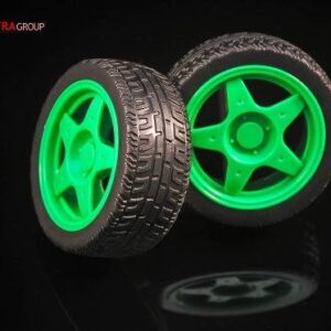 Green Wheel For Robot 65mm High Quality Rubber