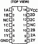 74140 DIP Dual 4-Input NAND Line Driver