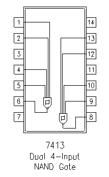 7413 DIP Dual Schmitt Trigger 4-Input NAND Gate