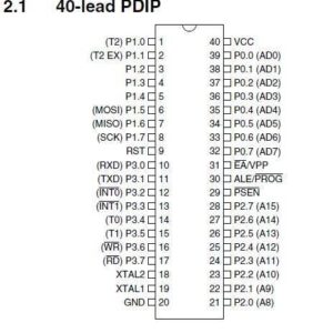 DIP 8-BIT Microcontroller AT89S52