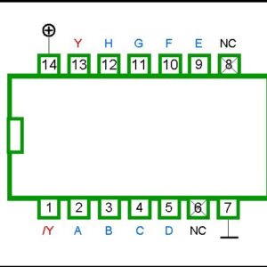 4078 DIP 8-Input NOR Gate