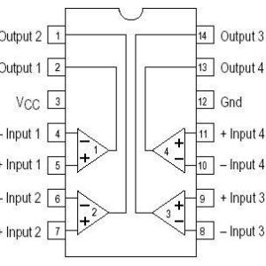 LM339 DIP SINGLE SUPPLY QUAD COMPARATOR