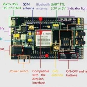 Sim 808 Gprs / GSM / GPS / Bluetooth All In One Shield For Arduino