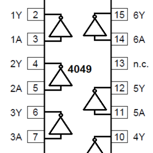 4049 DIP Hex Inverter / Buffer (NOT Gate)