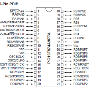 PIC16F877A DIP MICROCONTROLLER