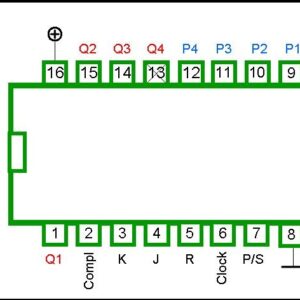 4035 DIP 4-Stage Parallel-In / Parallel-Out (Piop) With J-K Input AND True / Complement Outputs