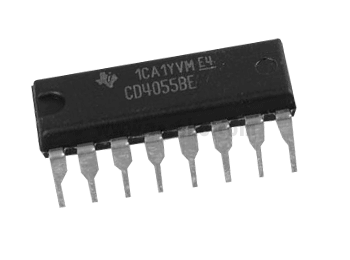 4055 DIP BCD-To-7-Segment Decoder / Driver With “Display-Frequency” Output