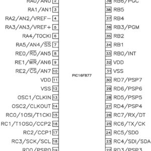 PIC16F877A DIP MICROCONTROLLER