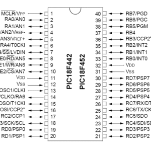 PIC18F452 DIP MICROCONTROLLER