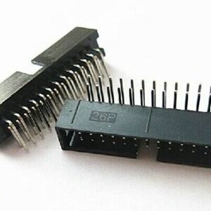 26 Pin Right Angle Male Shrouded Pcb Idc Socket Box Header