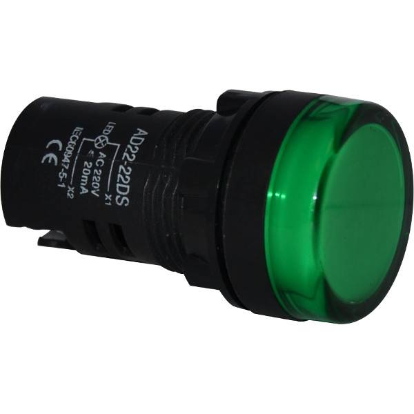 220V AC Indication Lamp AD22-22DS Green