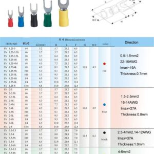 Insulated Fork Terminal SVS2-4