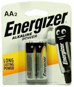 Energizer Alkaline AA 1.5V Two Batteries