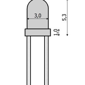 White LED 3mm