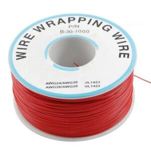 1M Red Insulation Wrapping Wire (P/N B-30-1000) 30AWG