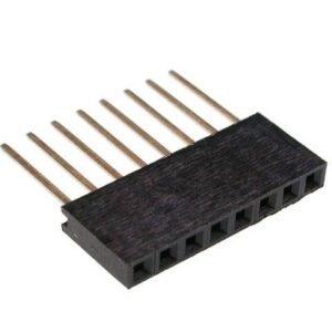 2.54mm Pitch 8 Pin Single Row Straight Female pin Header