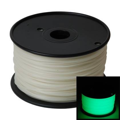 3D Printer PLA Filament 1.75mm Glow In Dark Green