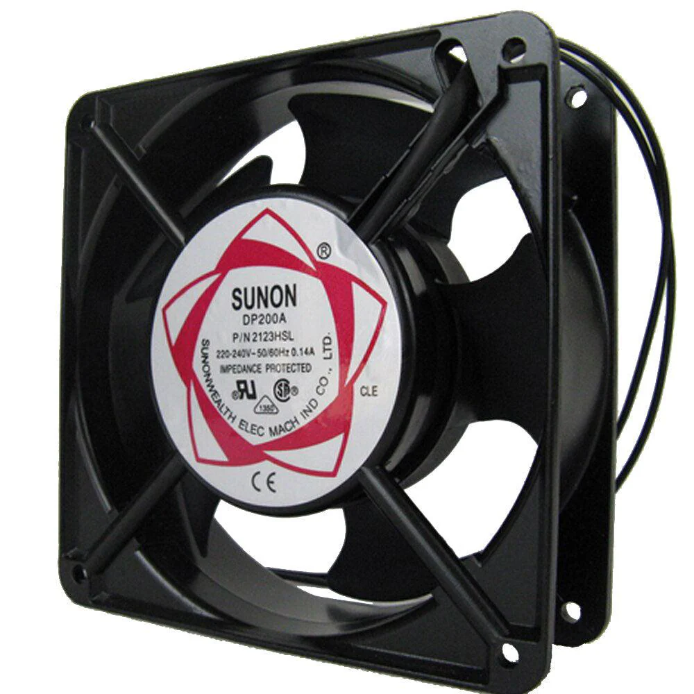 Snuon-DP200A Rack Fan 220V (120x120x38mm ) 220-240v 0.14a 50/60hz