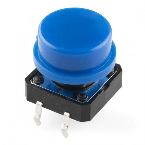 Press 4 Pin With Cap Push Button Blue