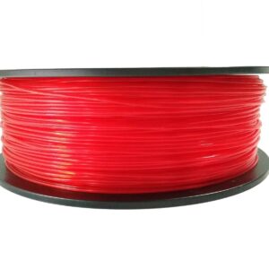 3D Printer PLA Filament 1.75mm Transparet Red