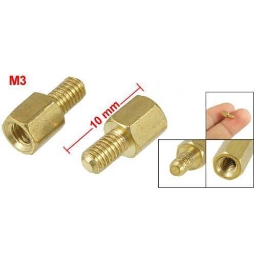 Copper Spacer M/F M3 5mm