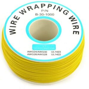 1M Yellow Insulation Wrapping Wire (P/N B-30-1000) 30AWG