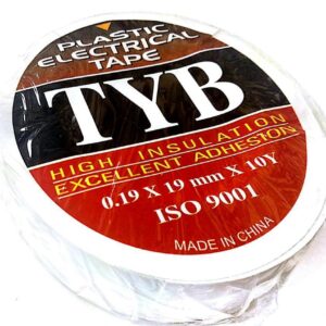 TYB Plastic Electrical Tape White Color