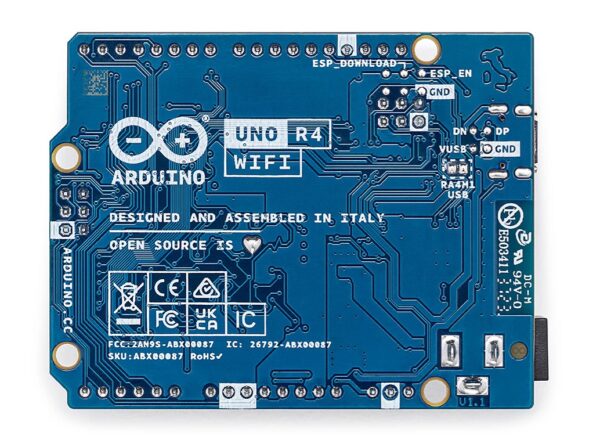 Arduino UNO R4 . Wi-Fi and Bluetooth, RA4M1 , Renesas , ESP32-S3 , LED , Qwiic ,