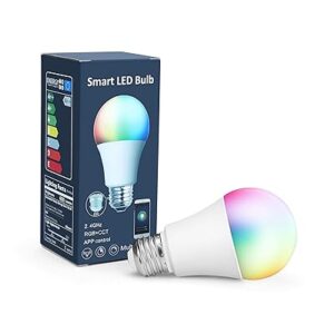 Alexa Wi-Fi Light Bulb – Smart Bulbs That Work with Alexa/Google Assistant 22v AC 9w lamp interface E27