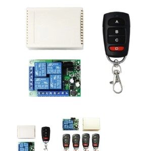 433Mhz Wireless Remote 4 channel relay AC 85V ~ 250V