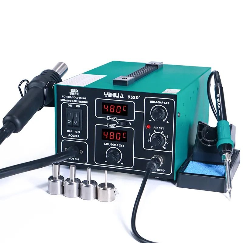 YIHUA-952D+ Hot Air Rework Station with Soldering Iron