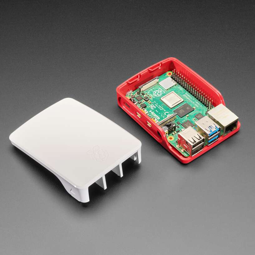 Original Raspberry Pi 4 Official Case ABS White Red Shell Plastic Enclosure for Pi 4 Model B Original Raspberry Pi 4 Official Case ABS White Red Shell Plastic Enclosure for Pi 4 Model B