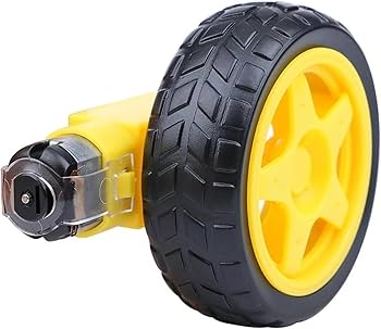 DC Geared Motor Dual Shaft 3:12VDC with Wheel (D:65mm X W:26mm) DC Geared Motor Dual Shaft 3:12VDC with Wheel (D:65mm X W:26mm)