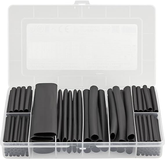 Heat Shrink Tubing Kit – 140 PCS, Black, 3:1 ratio Heat Shrink Tubing Kit – 140 PCS, Black, 3:1 ratio
