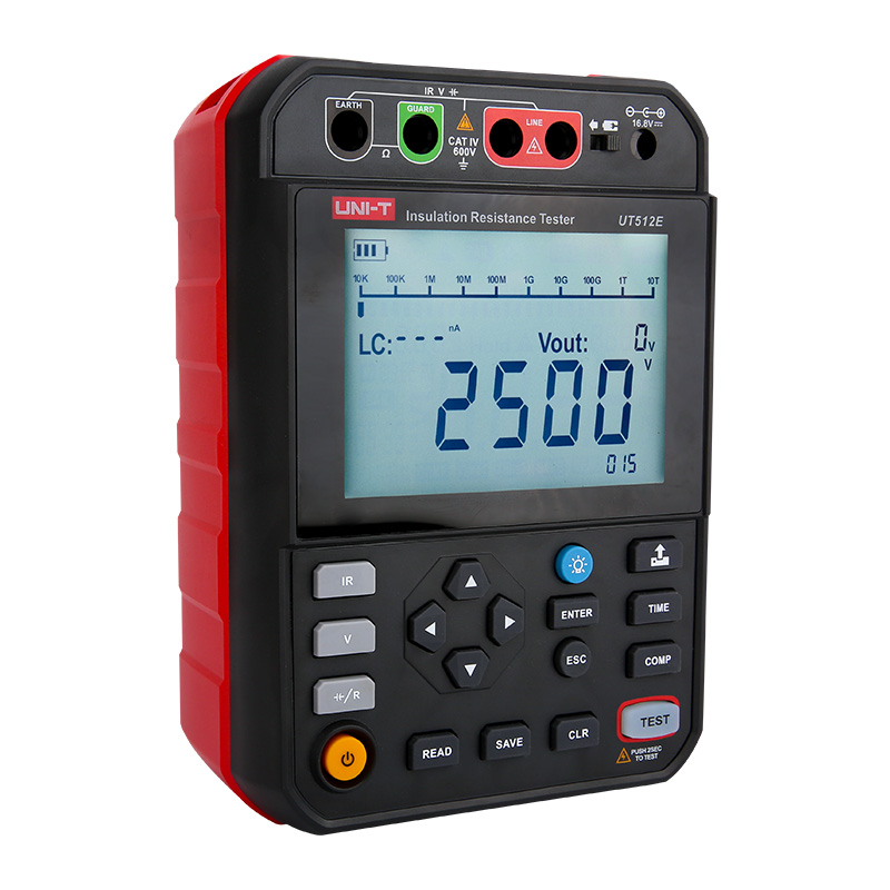 UNI-T UT512E 2.5kV Insulation Resistance Testers UNI-T UT512E 2.5kV Insulation Resistance Testers