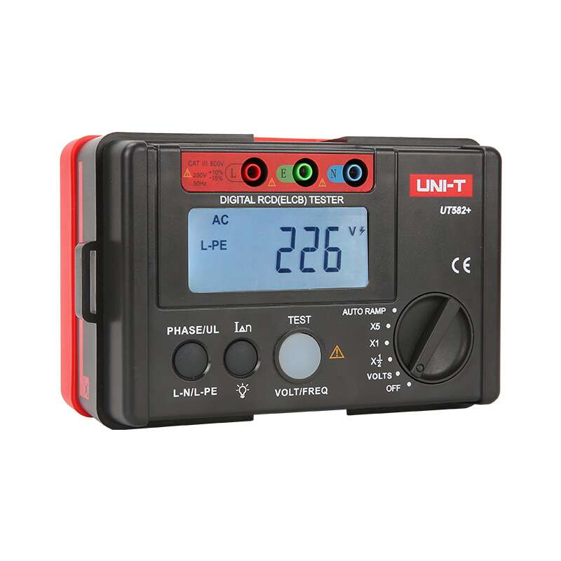 UNI-T UT582+ Digital RCD (ELCB) Tester UNI-T UT582+ Digital RCD (ELCB) Tester