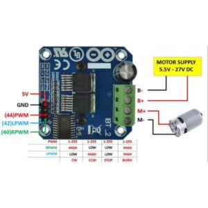 BTS7960 H-Bridge High-Power DC Motor Driver 43A