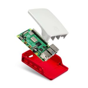 Official Raspberry Pi 4 Case (White & Red ABS)