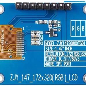 1.47 inch  172×320 SPI Full Color TFT HD IPS Screen LCD LED Display Module