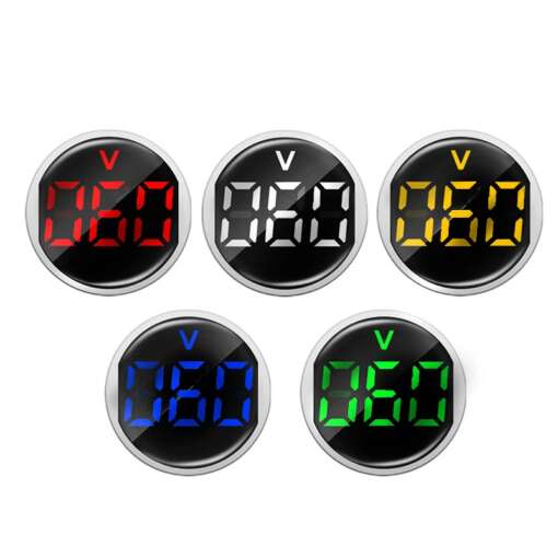 Indicator Light Voltmeter AD101-22VM Round Shape Indicator Light Voltmeter AD101-22VM Round Shape