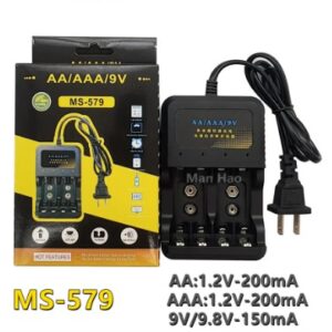 AA/AAA/9v battery charger MS-579 1.2V charger Ni-MH Ni-Cd battery intelligent charger