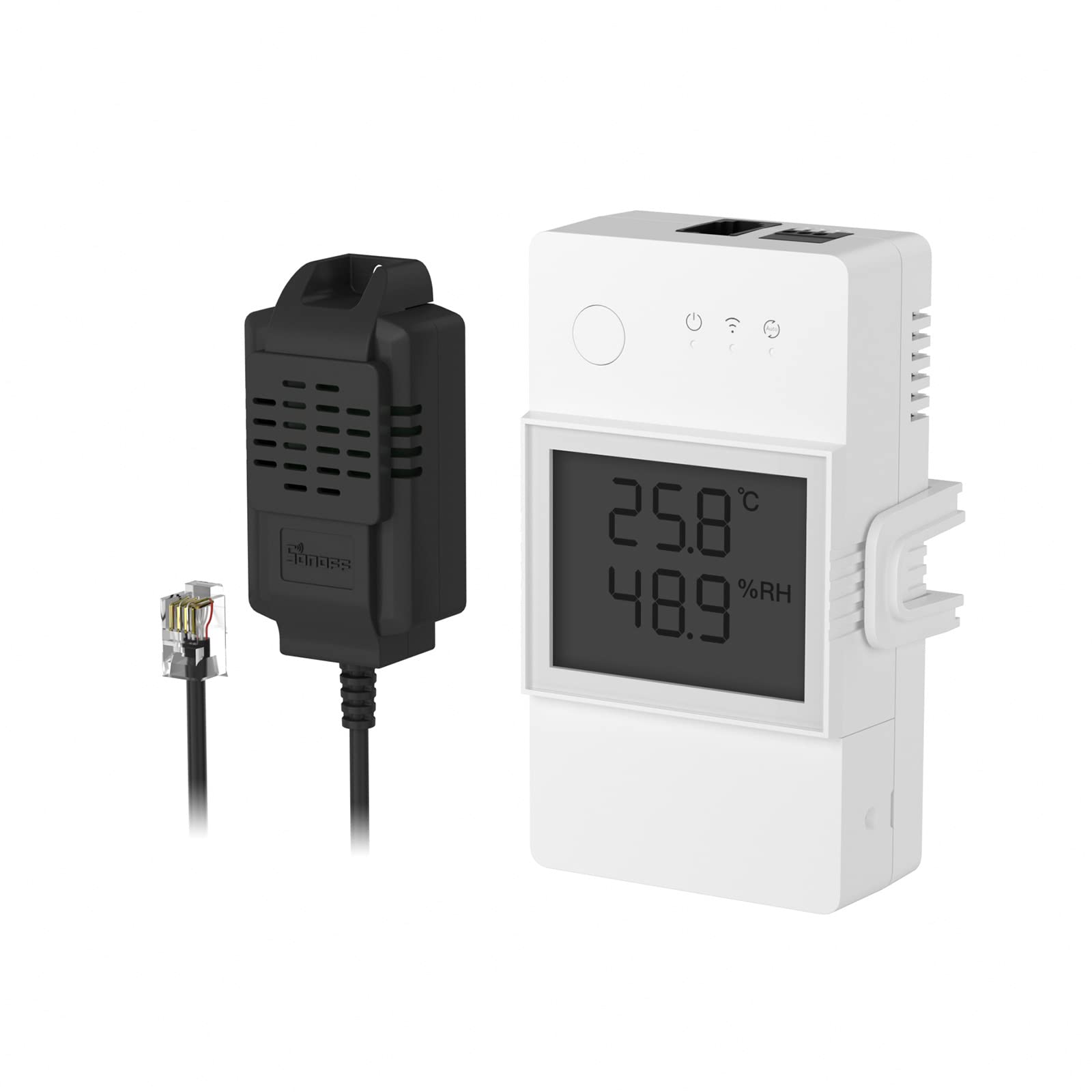 Smart Temperature and Humidity Monitoring Switch THR320D Smart Temperature and Humidity Monitoring Switch THR320D