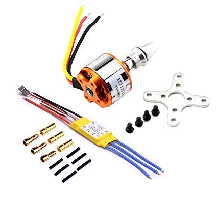 Brushless Motor A2212 / 5T 2450KV + 30A ESC Speed Controller – High Performance Combo for RC Planes, Drones, and DIY Projects Brushless Motor A2212 / 5T 2450KV + 30A ESC Speed Controller – High Performance Combo for RC Planes, Drones, and DIY Projects